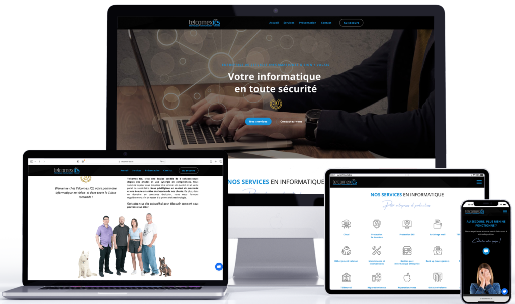 Site internet telcomex - site internet sion, site web sion, site e-commerce